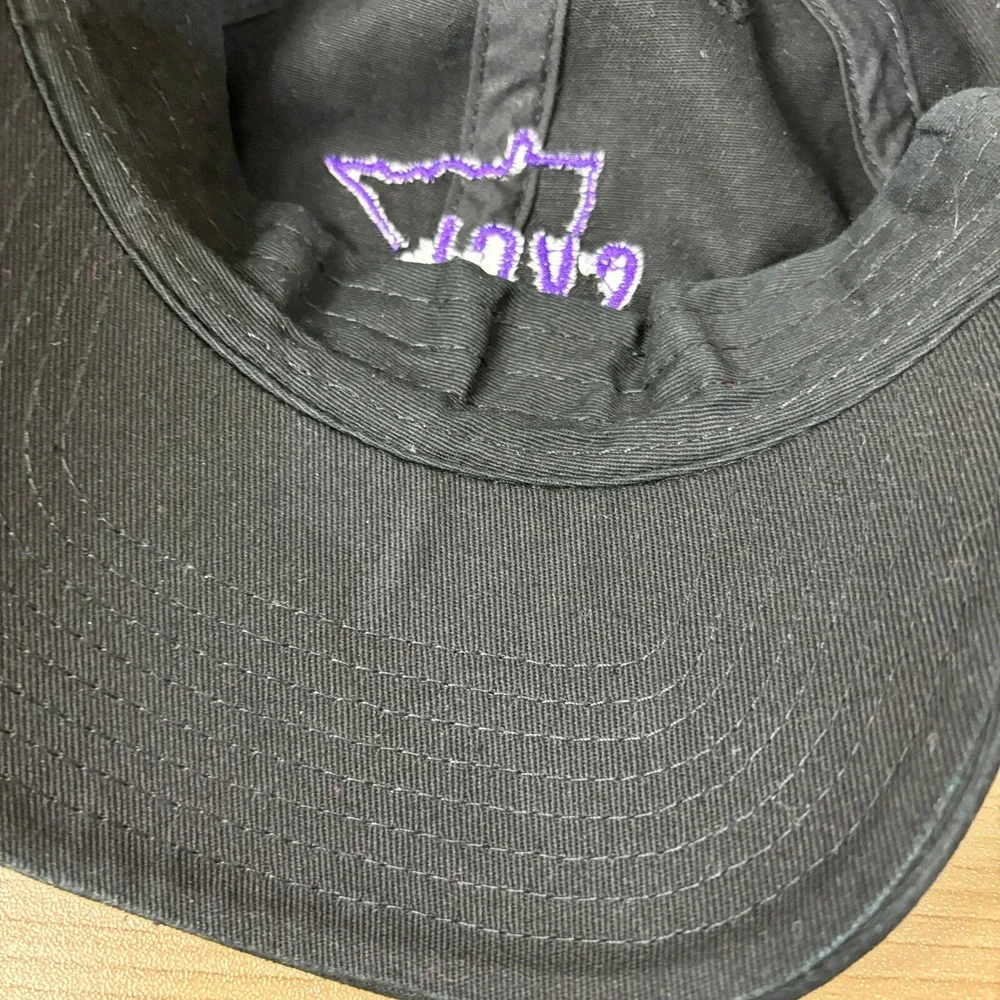 Minnesota Vikings Hat Cap Strap Back Womens Black SKOL Sister '47‎ Adjustable